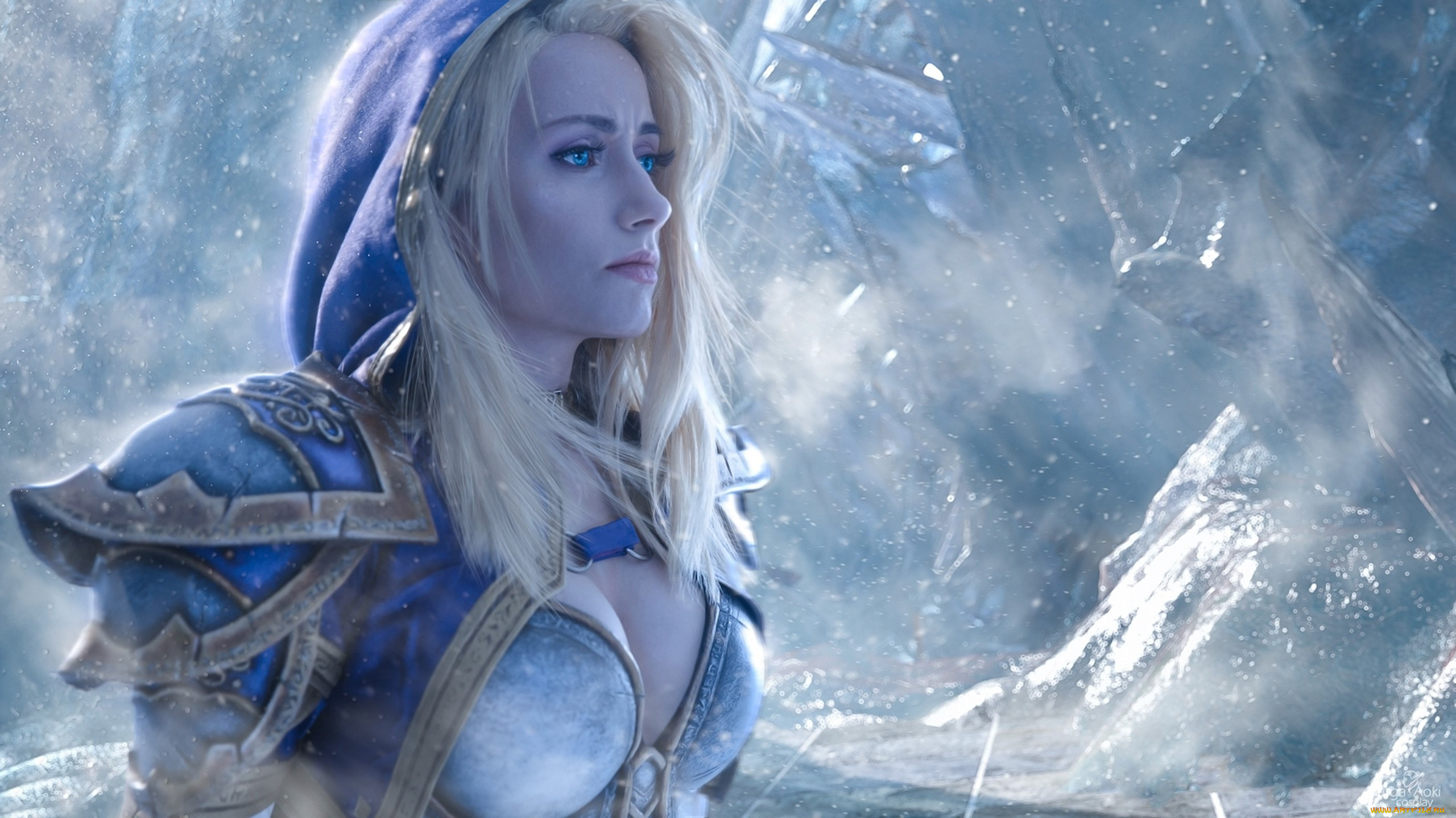 , cosplay , , world, of, warcraft, cosplay, mahou, jaina, proudmoore, blonde, girl, narga lifestream